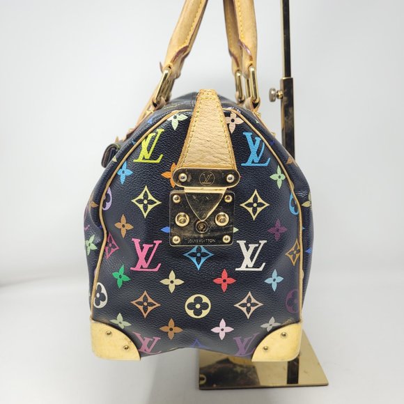 Louis Vuitton Speedy Handbag Multicolor Black 30 - Picture 10 of 12